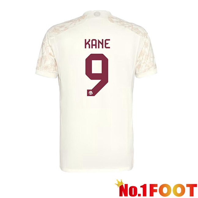 Bayern Munich (Kane 9) Third Football Jersey Yellow 2023/2024