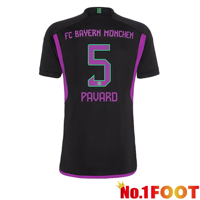 Bayern Munich (Pavard 5) Away Football Jersey Black 2023/2024