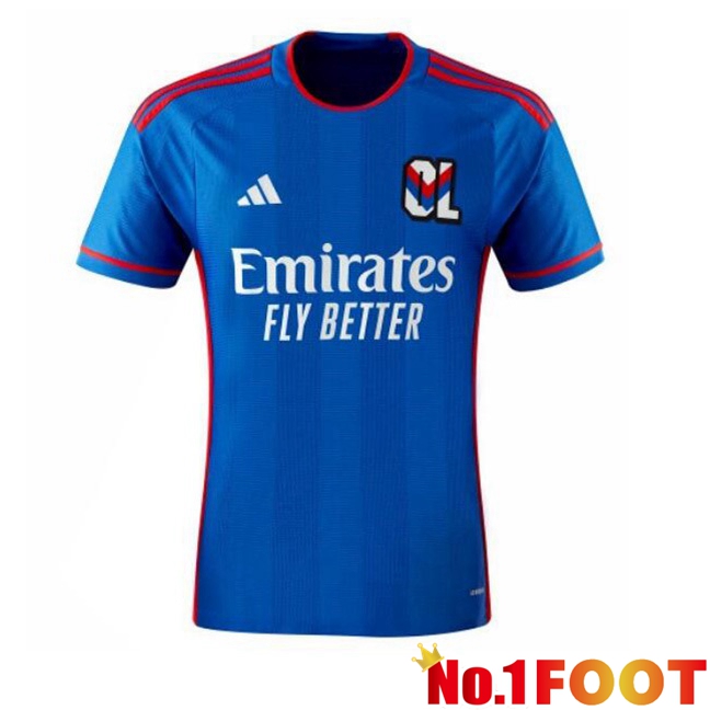 Lyon OL Away Football Jersey Blue 2023/2024