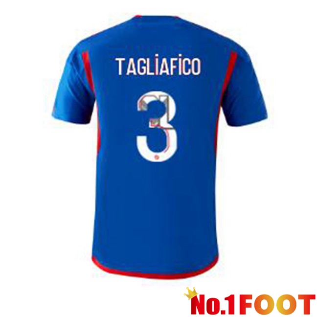 Lyon OL (TAGLIAFICO 3) Away Football Jersey Blue 2023/2024