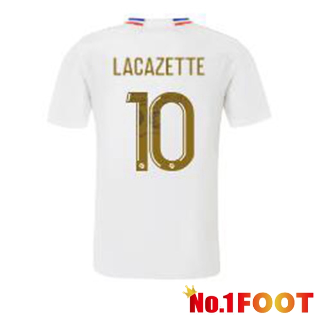 Lyon OL (LACAZETTE 10) Home Football Jersey White 2023/2024