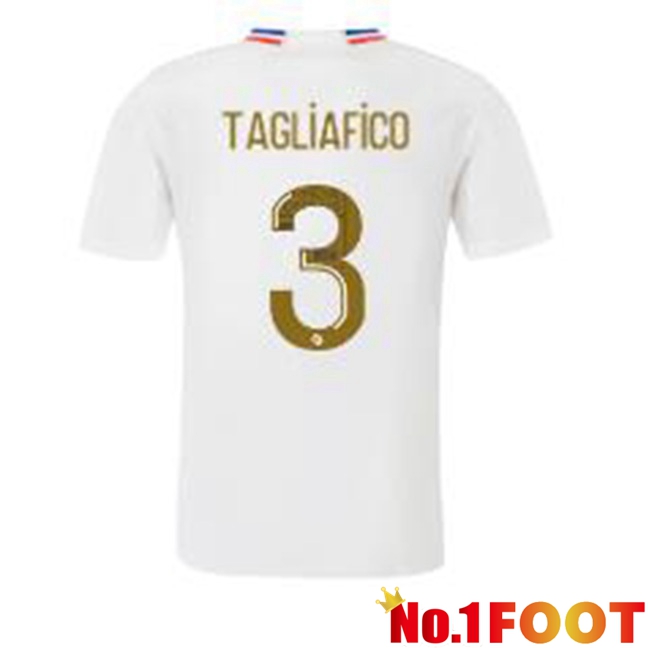 Lyon OL (TAGLIAFICO 3) Home Football Jersey White 2023/2024