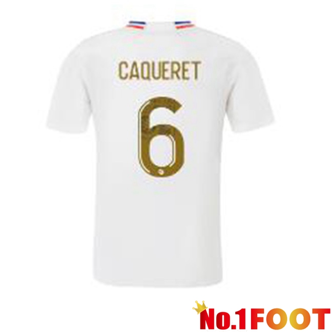 Lyon OL (CAQUERET 6) Home Football Jersey White 2023/2024