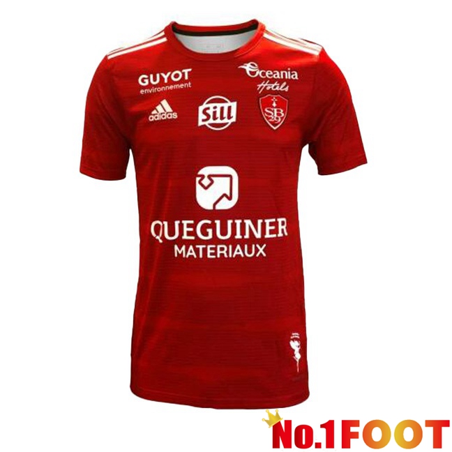 Stade Brestois Home Football Jersey Red 2023/2024