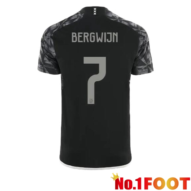 AFC Ajax (Bergwijn 7) Third Football Jersey Black 2023/2024