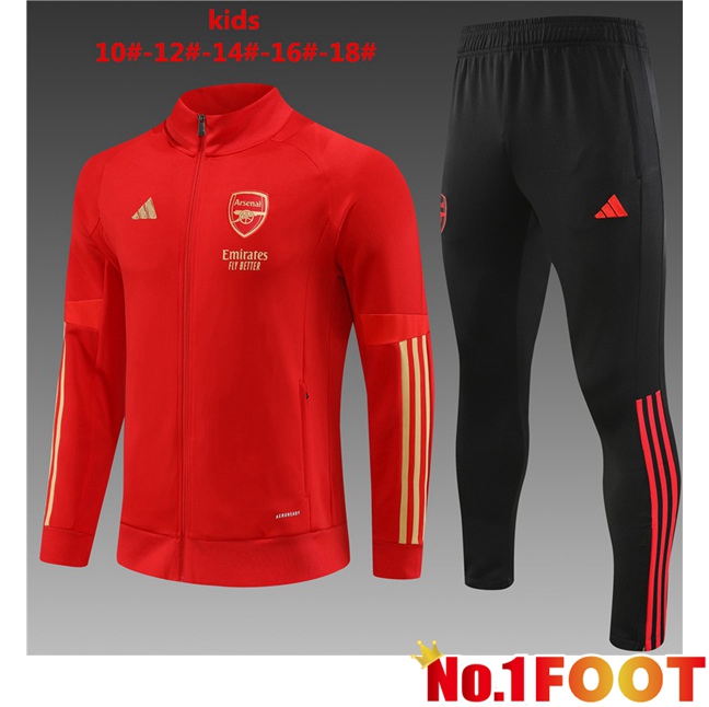 Arsenal Kids Training Tracksuit Suit - Jacket Red 2023/2024