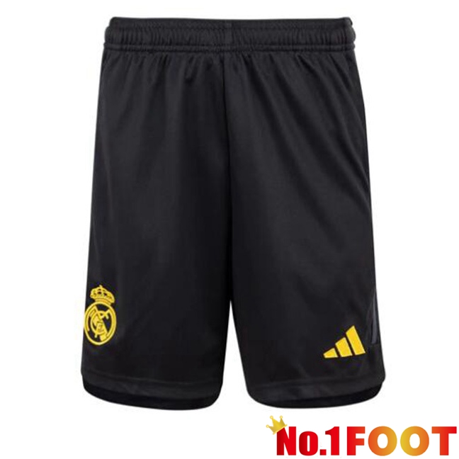 Real Madrid Soccer Shorts Third Black 2023/2024