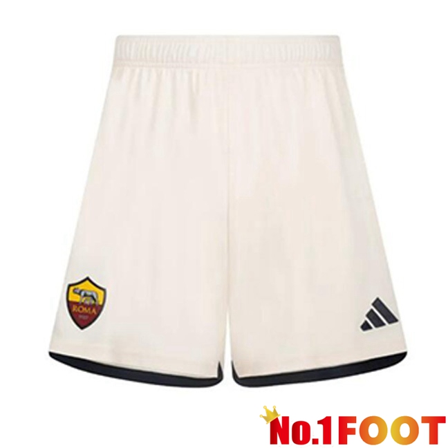 AS Roma Soccer Shorts Away Yellow 2023/2024