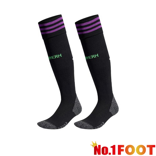 Bayern Munich Soccer Socks Away Black 2023/2024