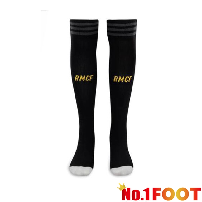 Real Madrid Soccer Socks Third Black 2023/2024