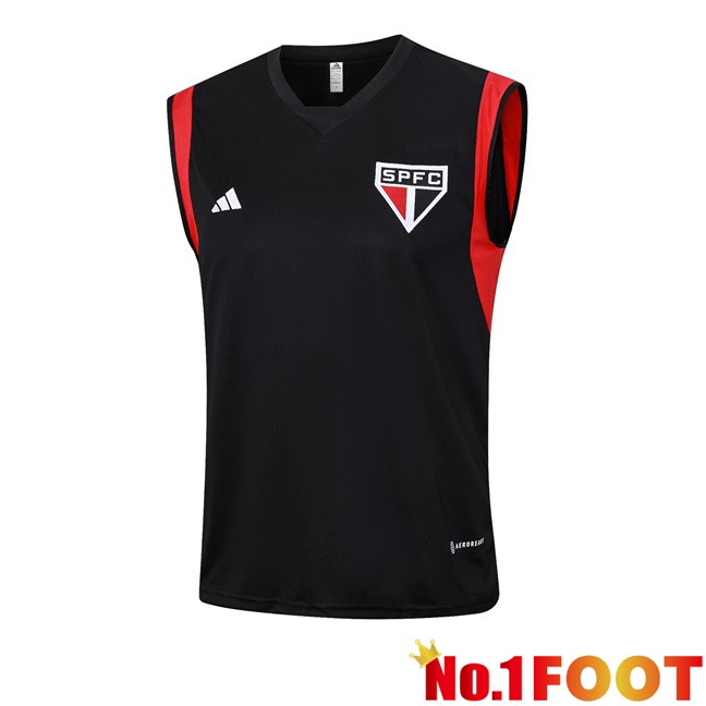 Sao Paulo FC Soccer Vest Black 2023/2024