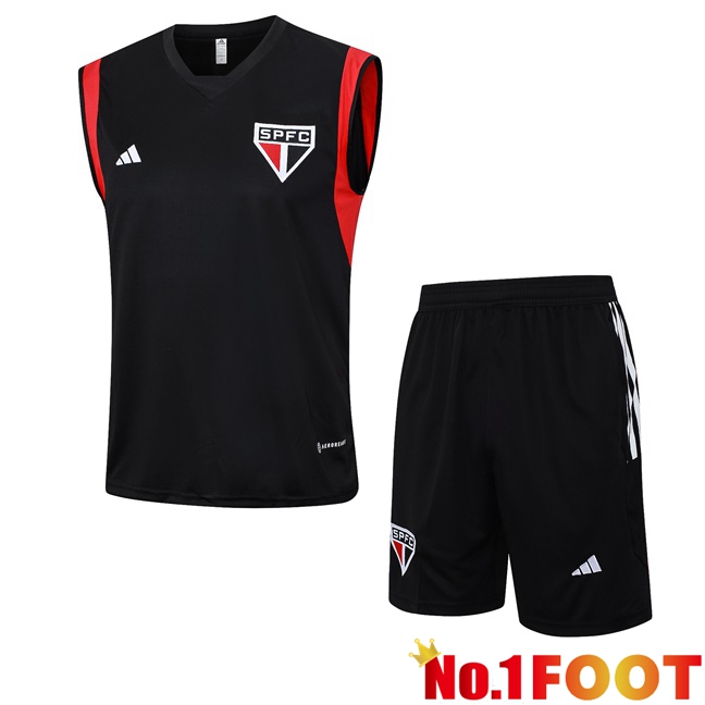 Sao Paulo FC Soccer Vest + Shorts Black 2023/2024