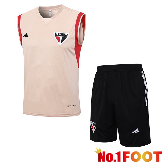 Sao Paulo FC Soccer Vest + Shorts Rose 2023/2024