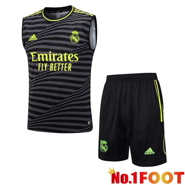 Real Madrid Soccer Vest + Shorts Black 2023/2024