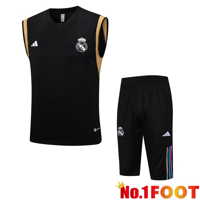 Real Madrid Soccer Vest + Shorts Black 2023/2024