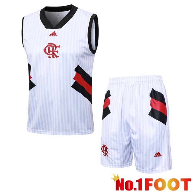 Flamengo Soccer Vest + Shorts White 2023/2024