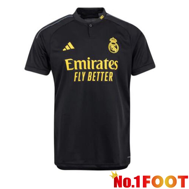 Real Madrid Third Football Jersey Black 2023/2024