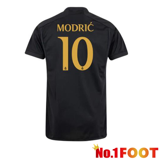 Real Madrid (Modrić 10) Third Football Jersey Black 2023/2024