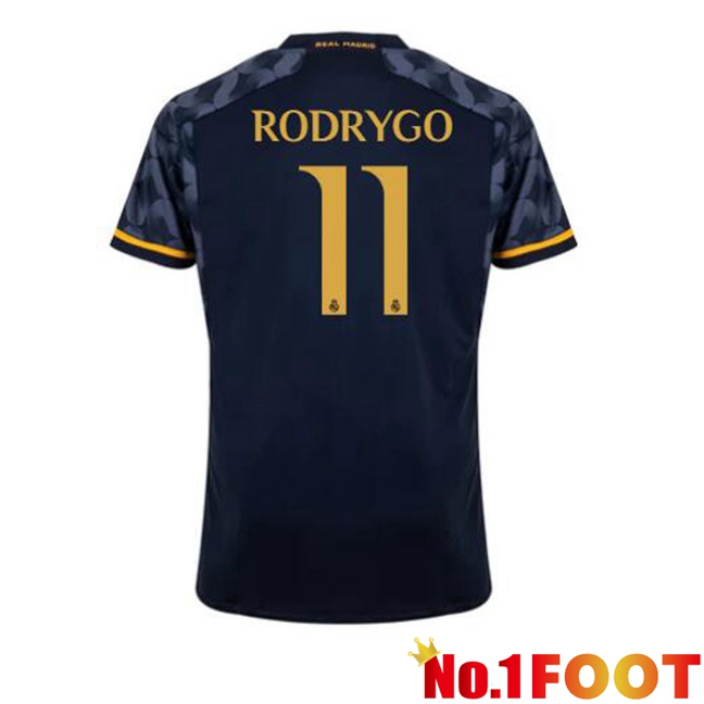 Real Madrid (Rodrygo 11) Away Football Jersey Blue Royal 2023/2024