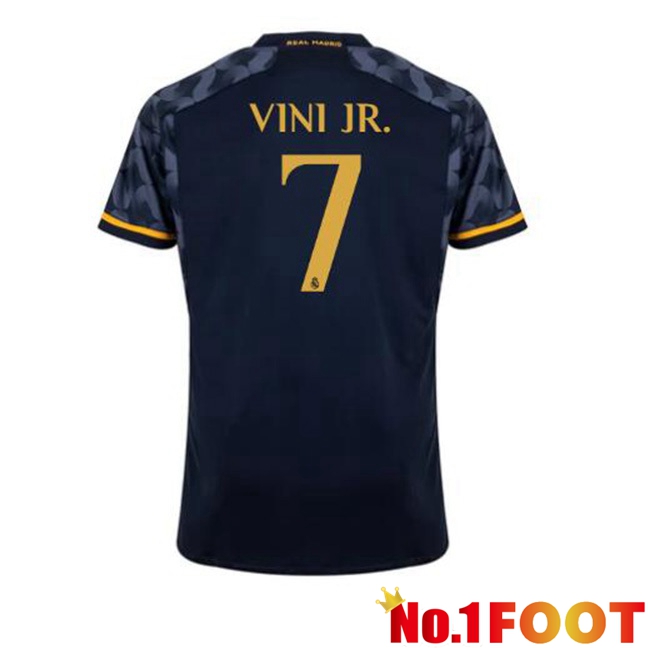 Real Madrid (Vini Jr. 7) Away Football Jersey Blue Royal 2023/2024