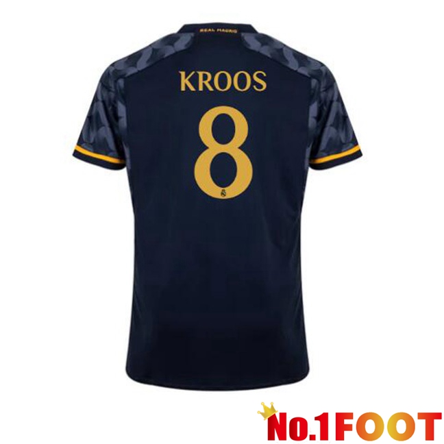 Real Madrid (Kroos 8) Away Football Jersey Blue Royal 2023/2024