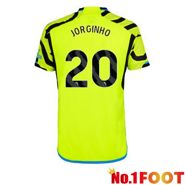 Arsenal (JORGINHO 20) Away Football Jersey Green 2023/2024