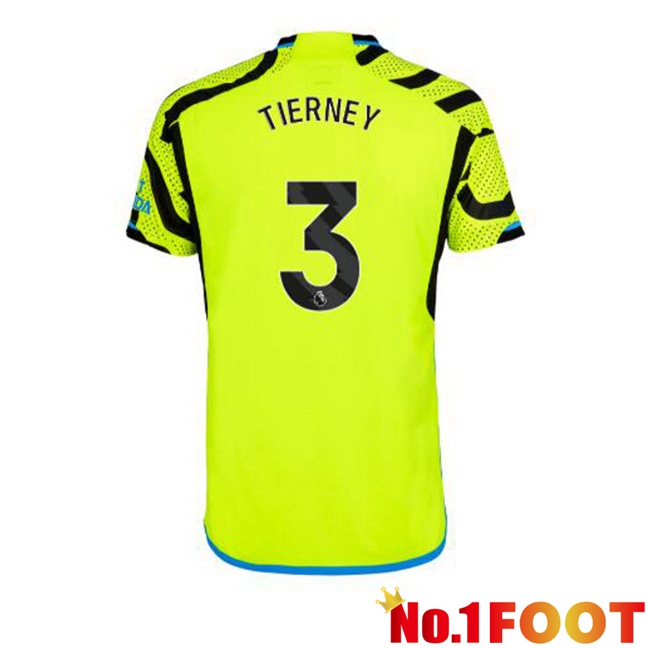 Arsenal (TIERNEY 3) Away Football Jersey Green 2023/2024