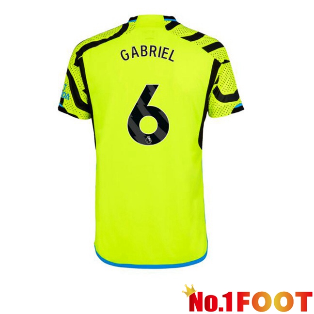 Arsenal (GABRIEL 6) Away Football Jersey Green 2023/2024