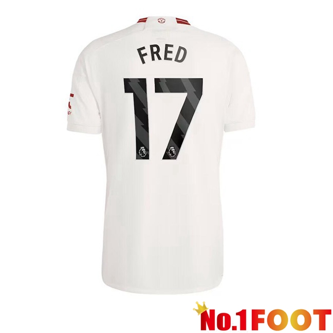 Manchester United (Fred 17) Third Football Jersey White 2023/2024