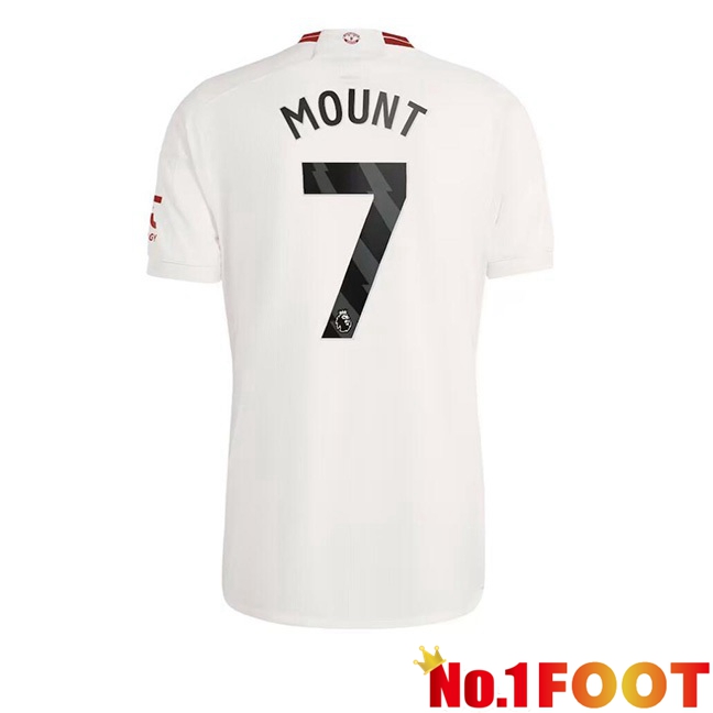 Manchester United (Mount 7) Third Football Jersey White 2023/2024 - Click Image to Close