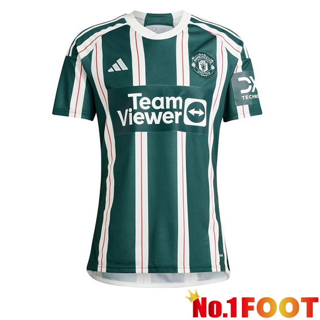 Manchester United Away Football Jersey Green 2023/2024