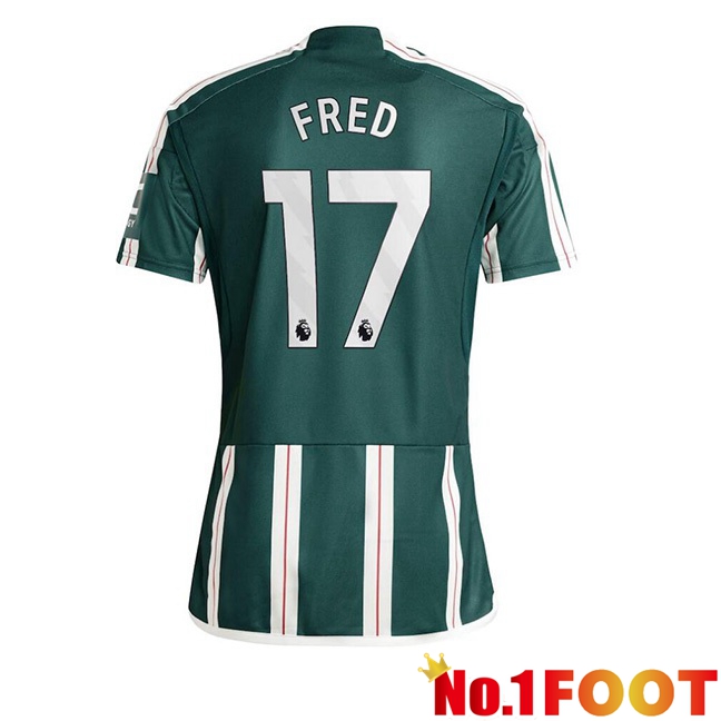 Manchester United (Fred 17) Away Football Jersey Green 2023/2024