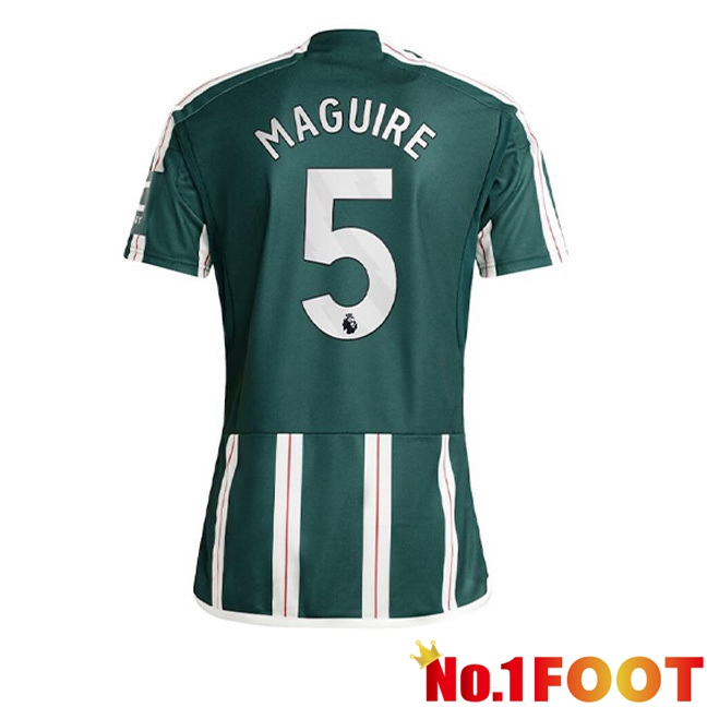 Manchester United (Maguire 5) Away Football Jersey Green 2023/2024