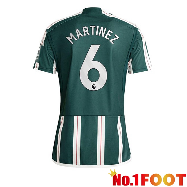 Manchester United (Martinez 6) Away Football Jersey Green 2023/2024 - Click Image to Close