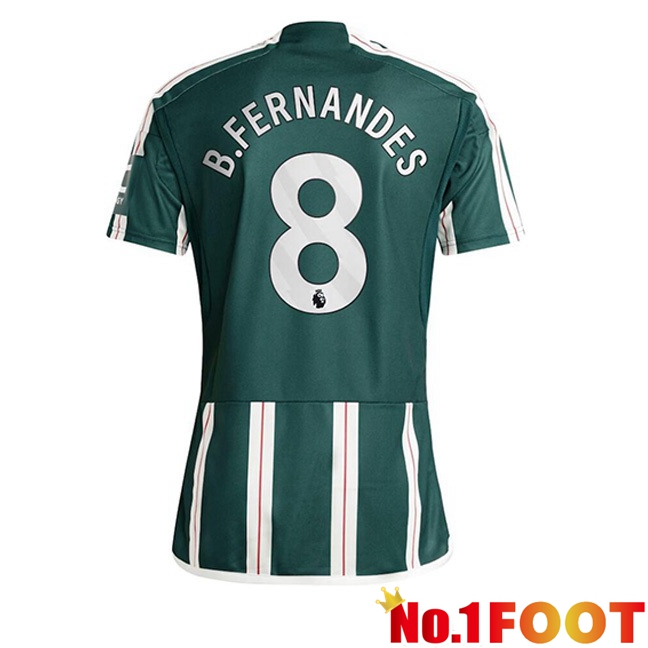 Manchester United (B.Fernandes 8) Away Football Jersey Green 2023/2024