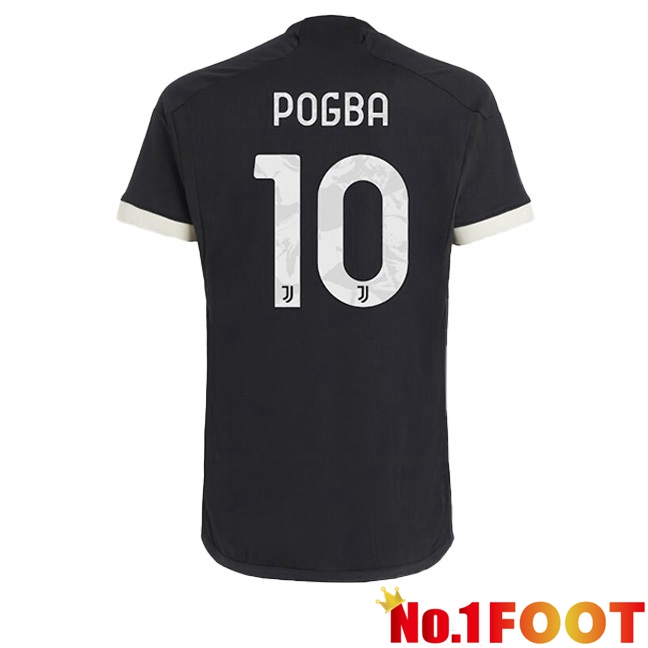 Juventus (POGBA 10) Third Football Jersey Black 2023/2024