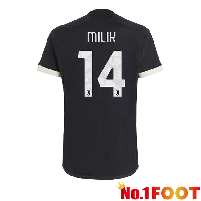 Juventus (MILIK 14) Third Football Jersey Black 2023/2024