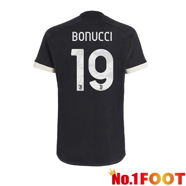 Juventus (BONUCCI 19) Third Football Jersey Black 2023/2024