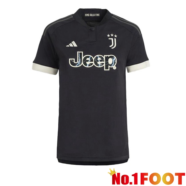 Juventus Third Football Jersey Black 2023/2024