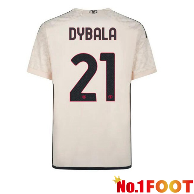 AS Roma (DYBALA 21) Away Football Jersey Yellow 2023/2024