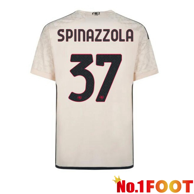 AS Roma (SPINAZZOLA 37) Away Football Jersey Yellow 2023/2024