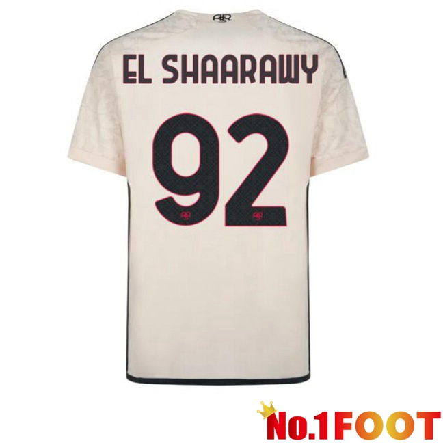 AS Roma (EL SHAARAWY 92) Away Football Jersey Yellow 2023/2024