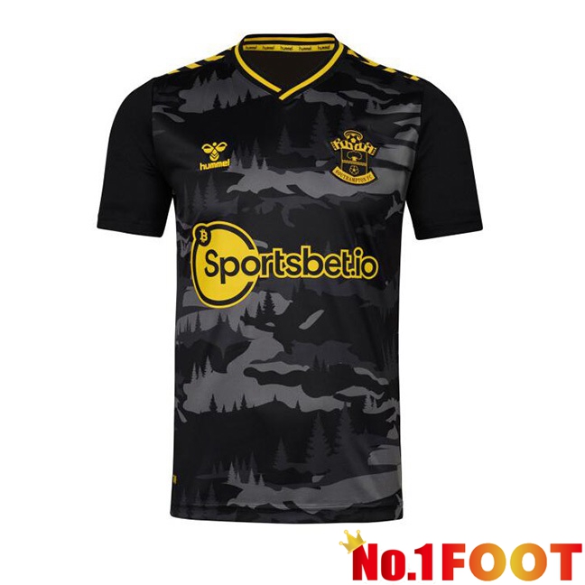 Southampton FC Third Football Jersey Black 2023/2024