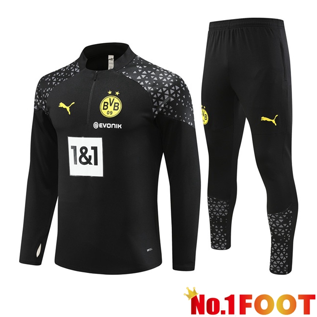 Dortmund BVB Training Tracksuit Suit Black 2023/2024