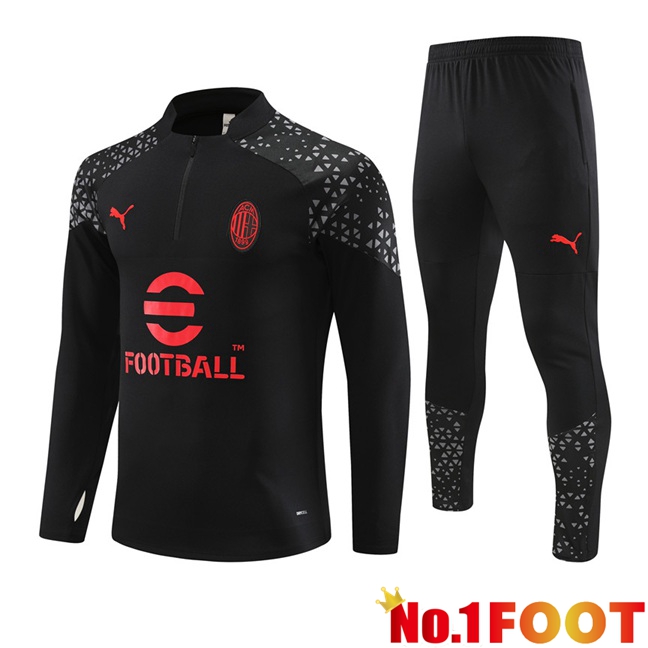 AC Milan Training Tracksuit Suit Black 2023/2024