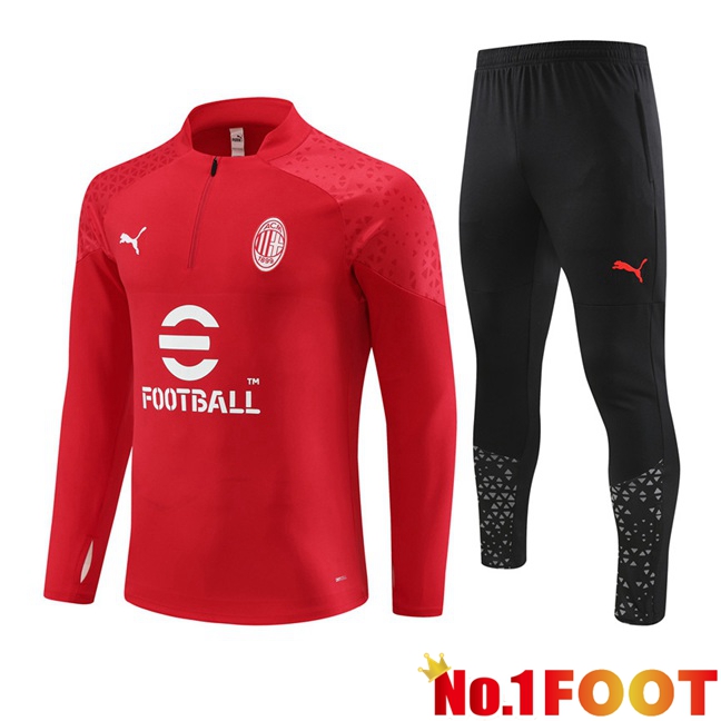 AC Milan Training Tracksuit Suit Red 2023/2024