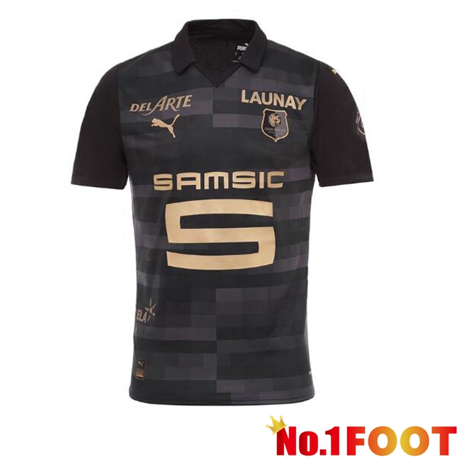 Stade Rennais Third Football Jersey Black 2023/2024