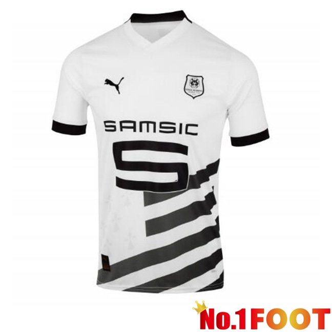 Stade Rennais Away Football Jersey White 2023/2024