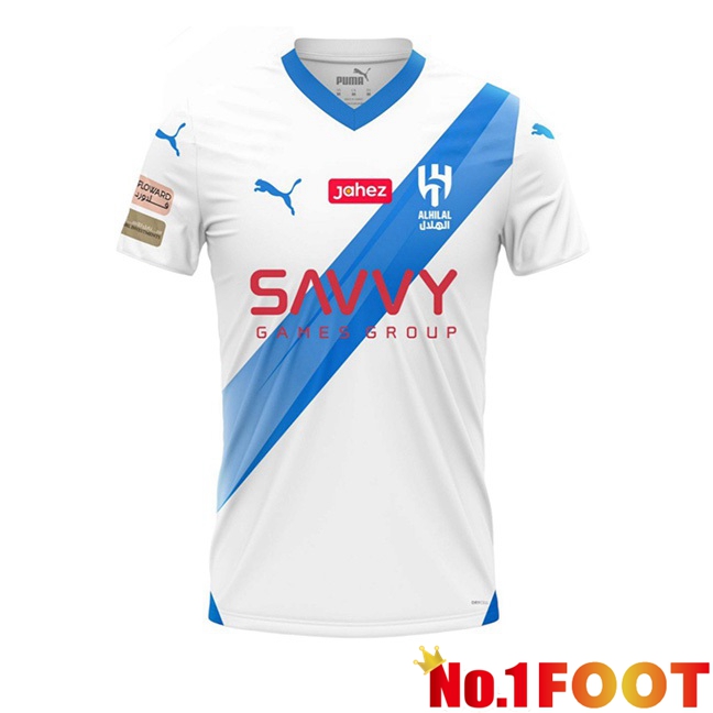 Al-Hilal FC Away Football Jersey White 2023/2024