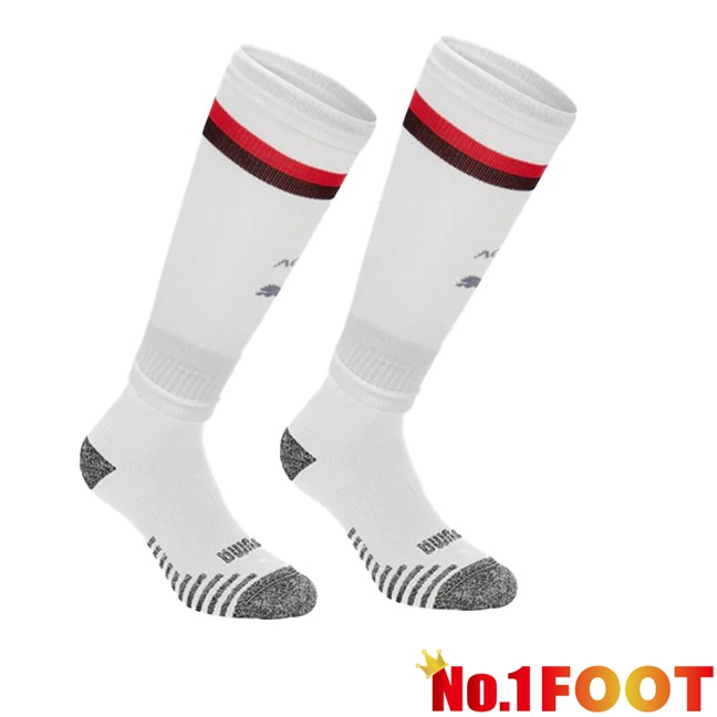 AC Milan Soccer Socks Away White 2023/2024